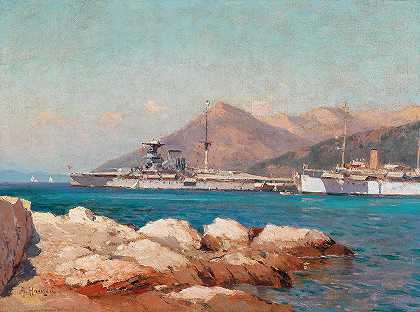 英国战舰`British battleships by Alexei Vasilievich Hanzen