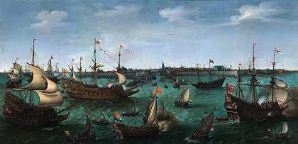 4月29日，Palatinate选举人弗雷德里克五世和伊丽莎白·斯图尔特抵达法拉盛`The Arrival of the Elector Frederick V of the Palatinate and Elizabeth Stuart in flushing on 29 April (1623) by Hendrick Cornelisz Vroom