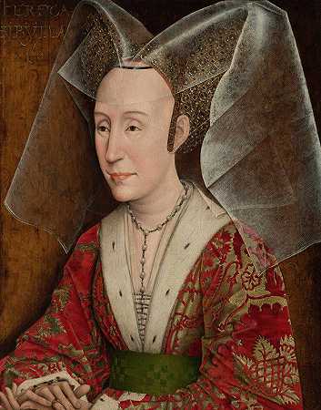 葡萄牙伊莎贝拉肖像`Portrait of Isabella of Portugal by Workshop of Rogier van der Weyden