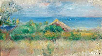 海底景观`Paysage avec fond de mer by Pierre-Auguste Renoir