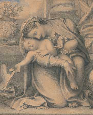 圣母子`Madonna and Child by Richard Cosway