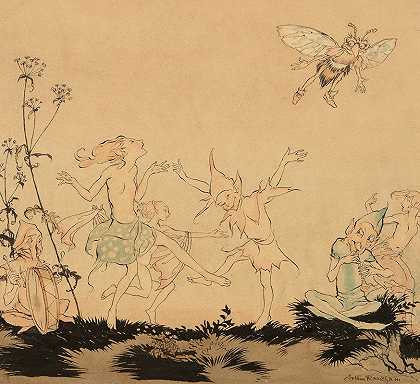 仙女舞`Fairy Dance by Arthur Rackham