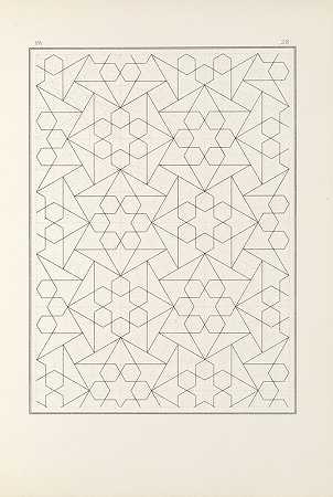 的元素阿拉伯艺术PL 028`Les éléments de lart arabe pl 028 (1879) by Jules Bourgoin