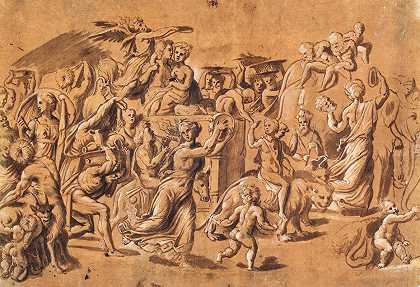 巴克斯胜利`Bacchus triumf (1500 – 1600) by Rosso Fiorentino