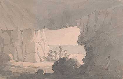 多塞特蒂莉奇想洞`Tilly Whim Cave, Dorset by John Baverstock Knight