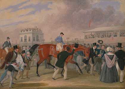 德比的宠物胜利者`The Derby Pets; The Winner (1840 ~ 1842) by James Pollard