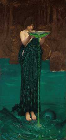 Circe嫉妒`Circe Invidiosa (1892) by John William Waterhouse