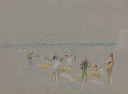 古德温沙滩上的蟋蟀`Cricket on the Goodwin Sands by Joseph Mallord William Turner