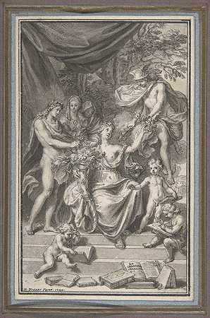 头像设计`Design for a Frontispiece (1720) by Bernard Picart