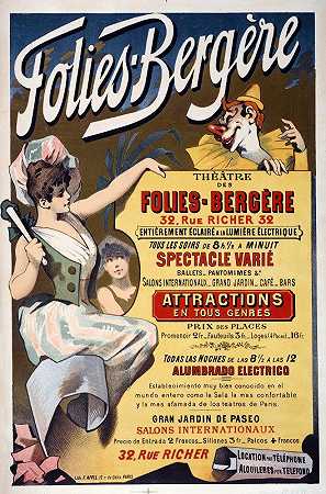 疯狂剧院-牧羊人`Theâtre Des Folies~Bergere (1880~1900)