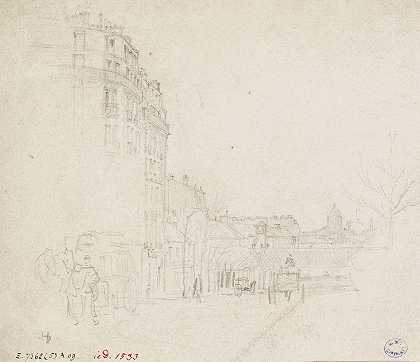 吉林路原巴黎路`Rue de Paris (1895 ~ 1905) by Frédéric Houbron