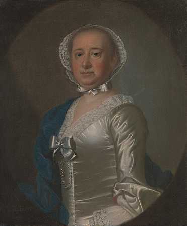 加布里埃尔·马尼高尔特夫人`Mrs. Gabriel Manigault (1757) by Jeremiah Theus