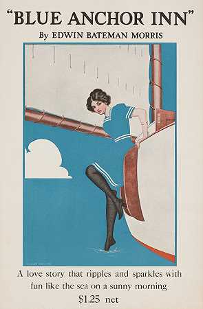 蓝锚`Blue Anchor Inn by Edwin Bateman Morris (1911) by Edwin Bateman Morris by Coles Phillips