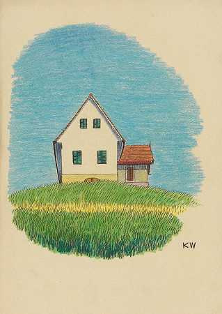 无标题（威斯之家）`Ohne Titel (Haus in Wiese) (around 1924) by Karl Wiener