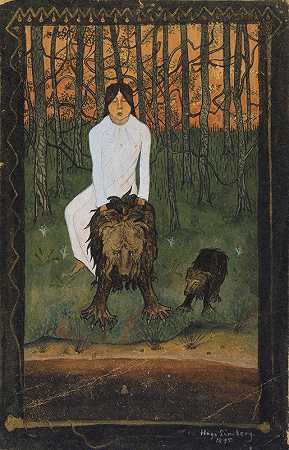 童话我`The Fairy~Tale I (1895) by Hugo Simberg