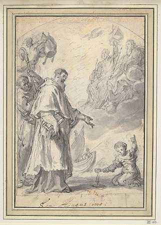 圣奥古斯丁`St. Augustine  (17th century) by Justus van Egmont
