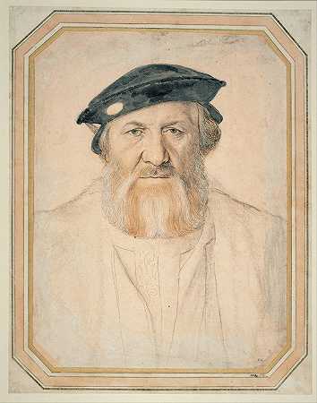 查尔斯·德索利尔肖像，莫雷特先生`Portrait of Charles de Solier, Sieur de Morette (1534~1535) by Hans Holbein The Younger