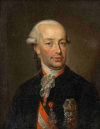 利奥波德二世。（哈布斯堡·洛林），奥地利大公，罗马。凯撒。利奥波德二世皇帝的肖像。`Leopold II. (Habsburg~Lothringen), Erzherzog von Österreich, röm.~dt. Kaiser. (Portrait von), Kaiser Leopold II. (before 1790) by Josef Kreutzinger