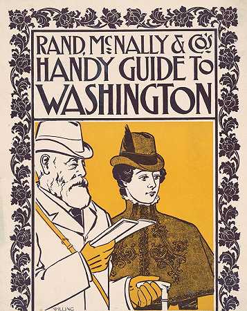 兰德、麦克纳利和公司华盛顿便利指南`Rand, McNally and Cos Handy Guide to Washington (1896) by John Thompson Willing
