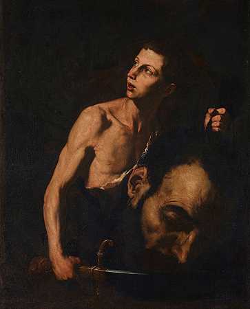 大卫与歌利亚`David and Goliath (1620) by Jusepe de Ribera
