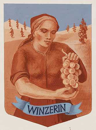 酿酒师`Winzerin (1940) by Anny Dollschein