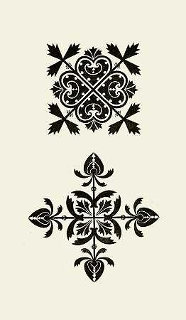 装饰设计艺术pl06`The Art of Decorative Design pl06 (1862) by Christopher Dresser