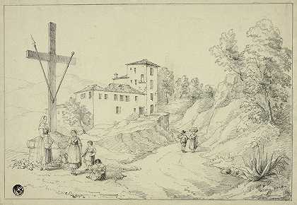 在从瓦尔·奥斯库罗到尼斯的路上`On the way from Val’ Oscuro to Nice (1842) by Elizabeth Murray