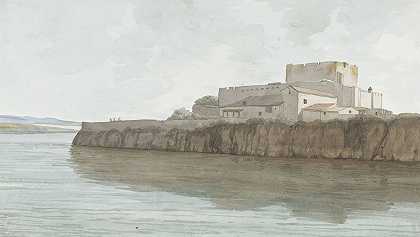 布鲁科利城堡景观“拉布鲁卡”`Gezicht op kasteel van Brucoli, ‘La Bruca’ (1778) by Abraham-Louis-Rodolphe Ducros