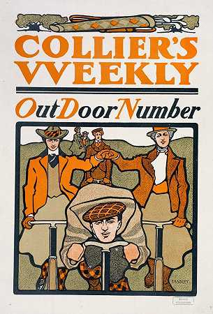 科利尔这是周刊。外面的号码。`Colliers weekly. Out door number. (1894~1896) by Will Bradley