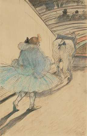 在马戏团进入轨道`Au cirque; Entrèe en piste (1899) by Henri de Toulouse-Lautrec