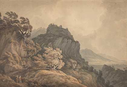 Val d皮埃蒙特奥斯塔`The Val dAosta, Piedmont (1784) by John Warwick Smith