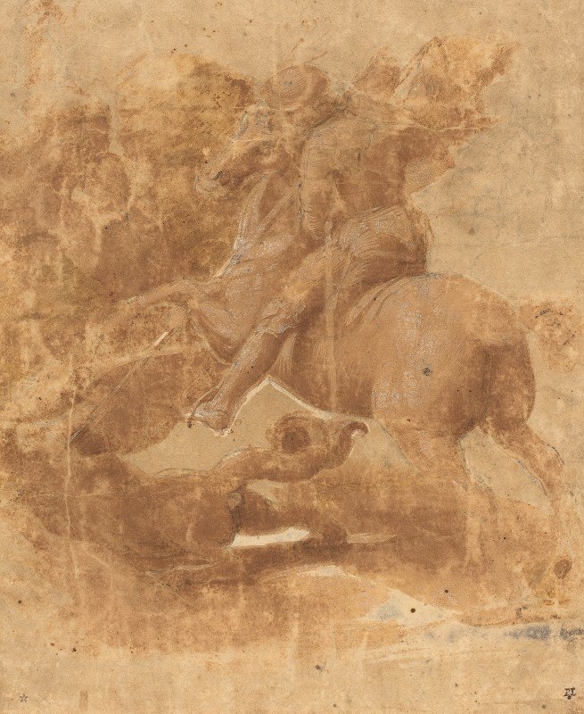 圣乔治与龙`Saint George and the Dragon by Raphael