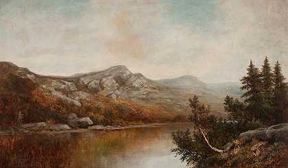 新英格兰景观`New England Landscape by William Henry Hilliard