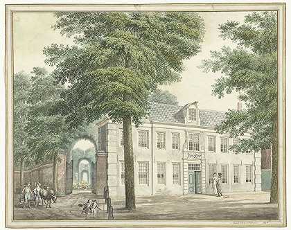 在Muiderberg更换网站`Wisseloord te Muiderberg (1798) by Maas van Altena