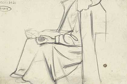 坐姿`Zittende figuur (1878 ~ 1938) by Richard Nicolaüs Roland Holst
