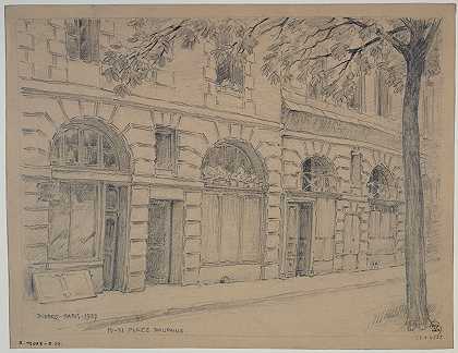 19-21，多芬广场`19~21, place Dauphine (1927) by Ferdinand Boberg
