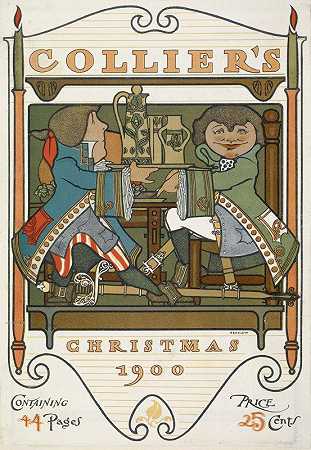 科利尔s、 1900年圣诞节`Colliers. Christmas 1900 (1900) by Will Bradley