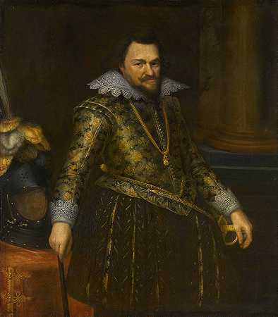 奥兰治王子菲利普·威廉（1554-1618）的肖像`Portrait of Philips Willem (1554~1618), Prince of Orange (c. 1608) by Michiel Jansz. Van Mierevelt