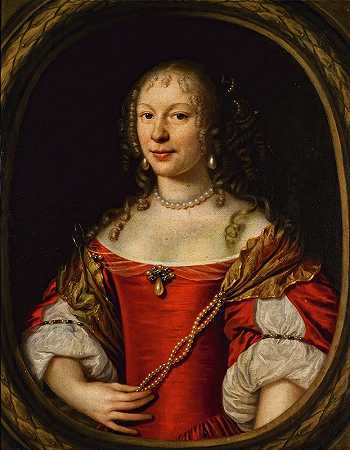 一位女士的肖像`Portrait of a lady by Pieter Nason