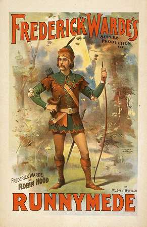 弗雷德里克·沃德这是朗尼米德出色的作品`Frederick Wardes superb production of Runnymede by Wm. Greer Harrison. (1895) by Wm. Greer Harrison. by Strobridge and Co. Lith.