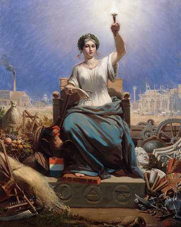 共和国`La République (1848) by Ange-Louis Janet