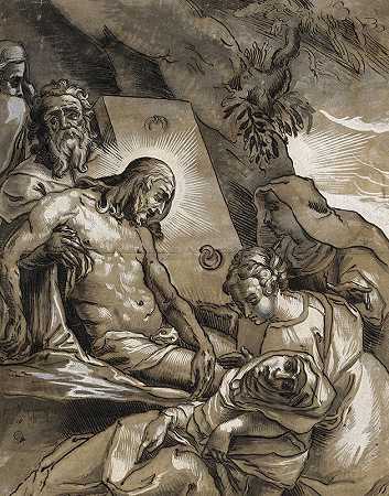 基督的葬礼`Grablegung Christi (1610) by Niklaus Bock