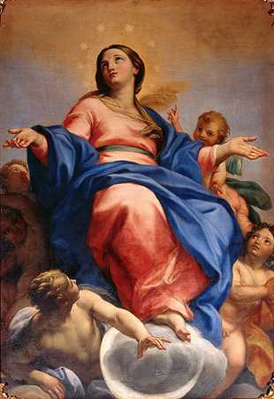 完美受孕`Immaculate conception (from 1685 until 1688) by Carlo Maratta