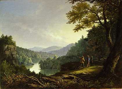 肯塔基风景区`Kentucky Landscape (1832) by James Pierce Barton