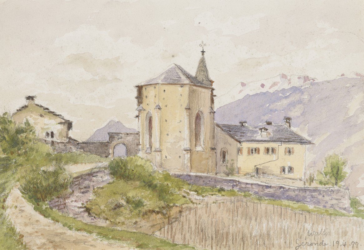 杰罗德教堂`Kirche in Geronde (1899) by Paul Franz Otto