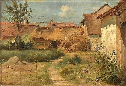 Orainville花园`Jardin à Orainville (1891~1905) by Armand Guéry