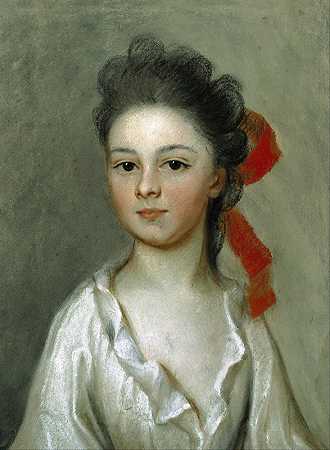 亨丽特·夏洛特·查斯泰格纳（纳撒尼尔·布劳顿夫人）`Henriette Charlotte Chastaigner (Mrs. Nathaniel Broughton) (1711) by Henrietta De Beaulieu Dering Johnston