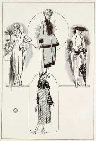 巴黎人从巴黎出发`The parisenne departs from Paris (1920)