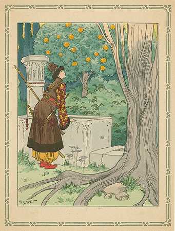 我妈妈的蓝色故事-第2页`Contes bleus de ma mère~grand pl 2 (1912) by Henry Morin