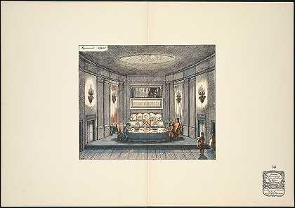 餐厅。二,。形象`Speisesaal. II. Bild (1912) by Ernst Stern